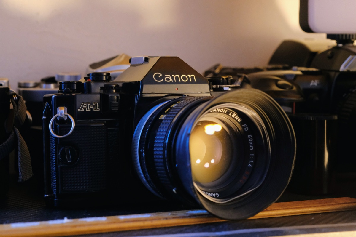 Canon A-1 film camera